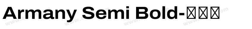 Armany Semi Bold字体转换